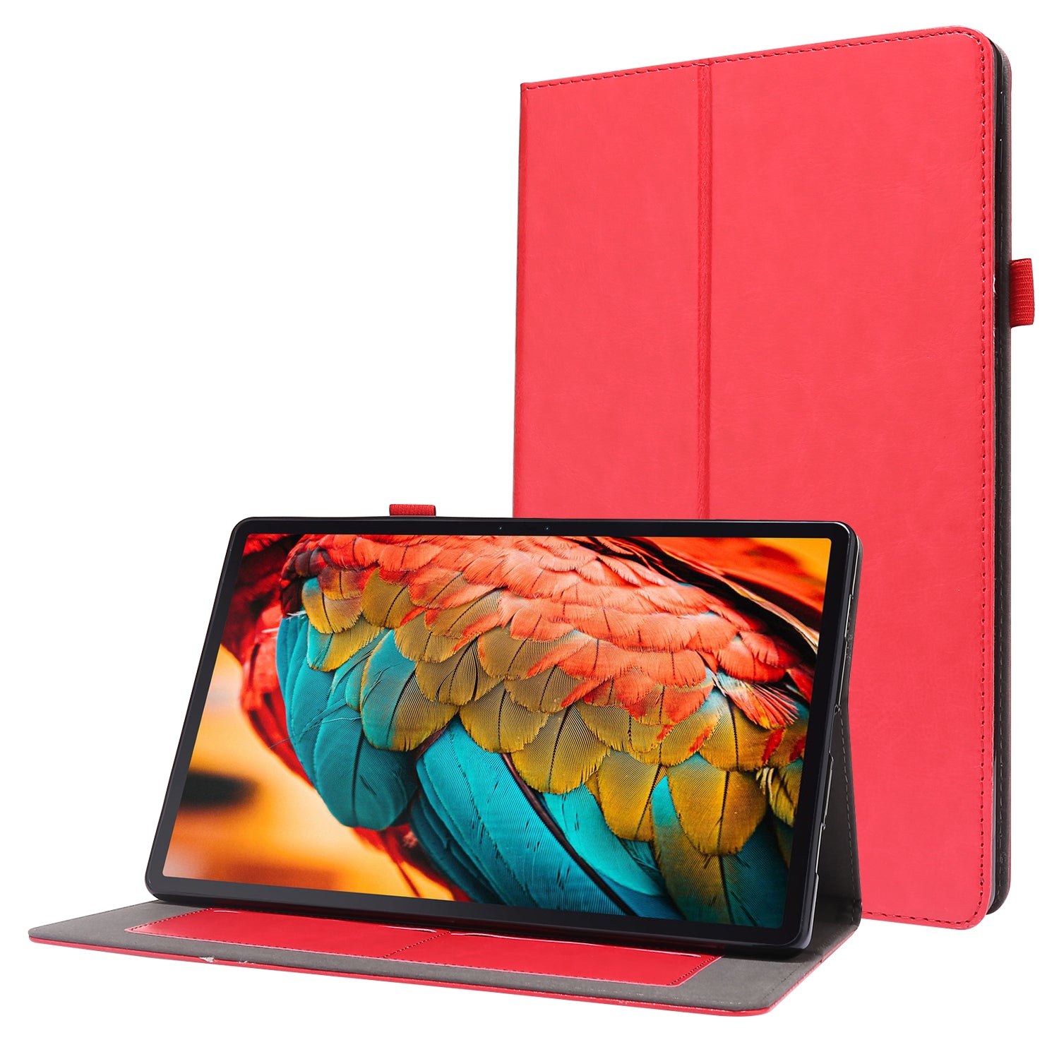 Crazy Horse Texture Two-Fold Design Leather Case for Lenovo Tab P11 / P11 5G 11-inch TB-J606F / J606X