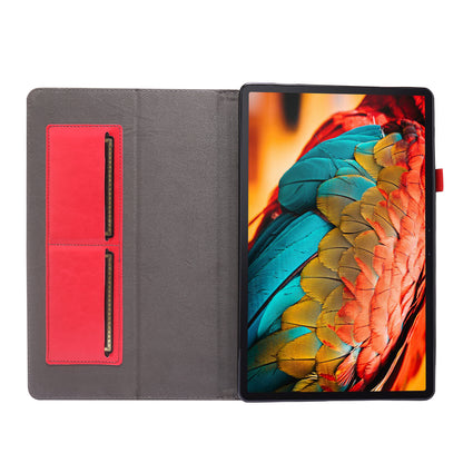 Crazy Horse Texture Two-Fold Design Leather Case for Lenovo Tab P11 / P11 5G 11-inch TB-J606F / J606X