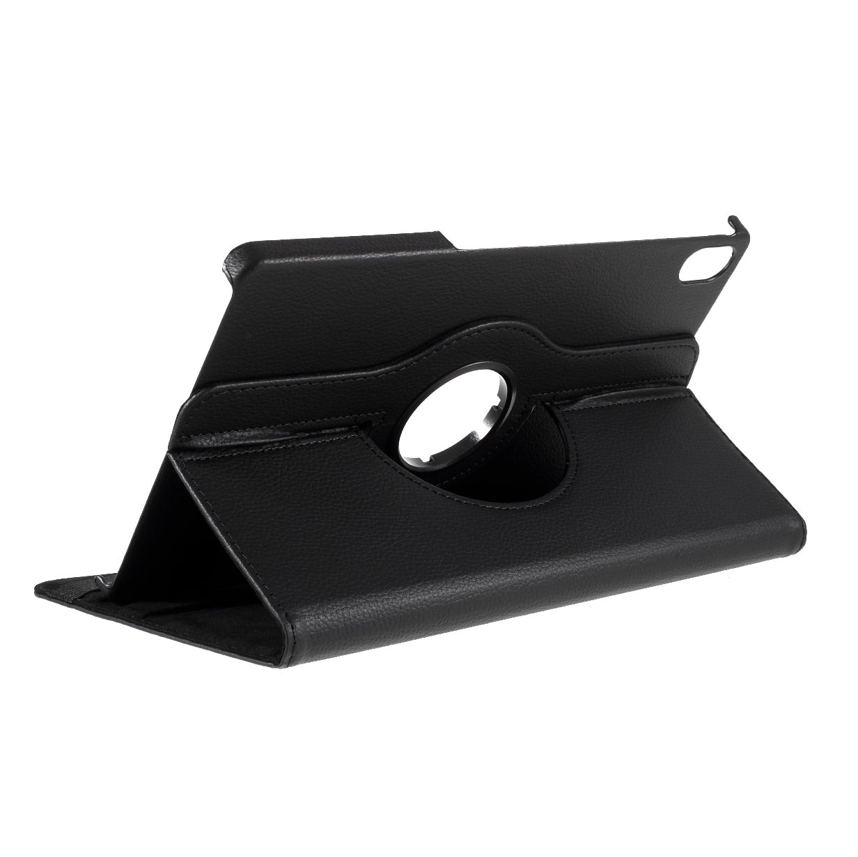 360 Degrees Rotating Stand Leather Case for Lenovo Tab P11 / P11 5G 11 inch TB-J606F / J606X- Black