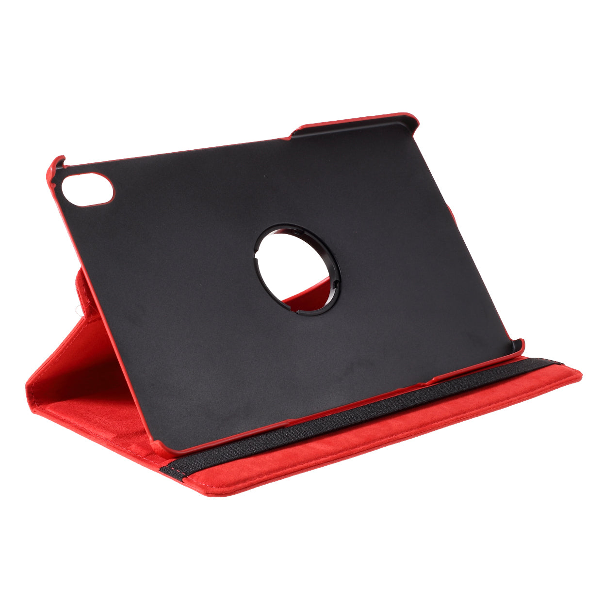 360 Degrees Rotating Stand Leather Case for Lenovo Tab P11 / P11 5G 11 inch TB-J606F / J606X- Black