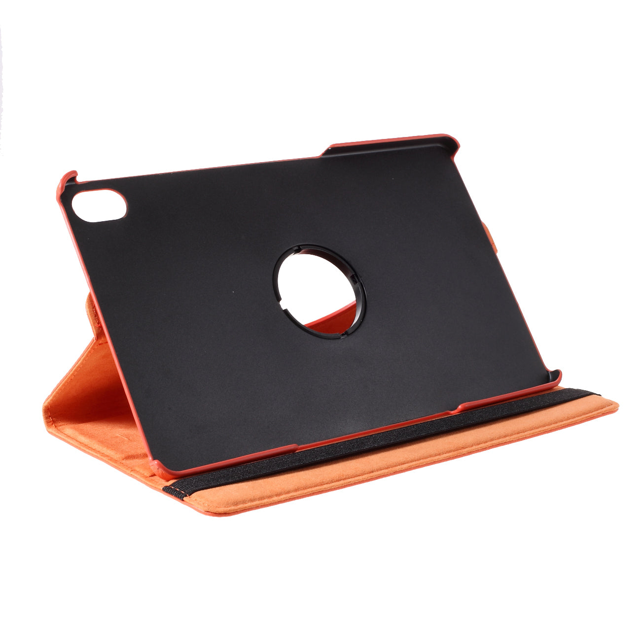 360 Degrees Rotating Stand Leather Case for Lenovo Tab P11 / P11 5G 11 inch TB-J606F / J606X- Black