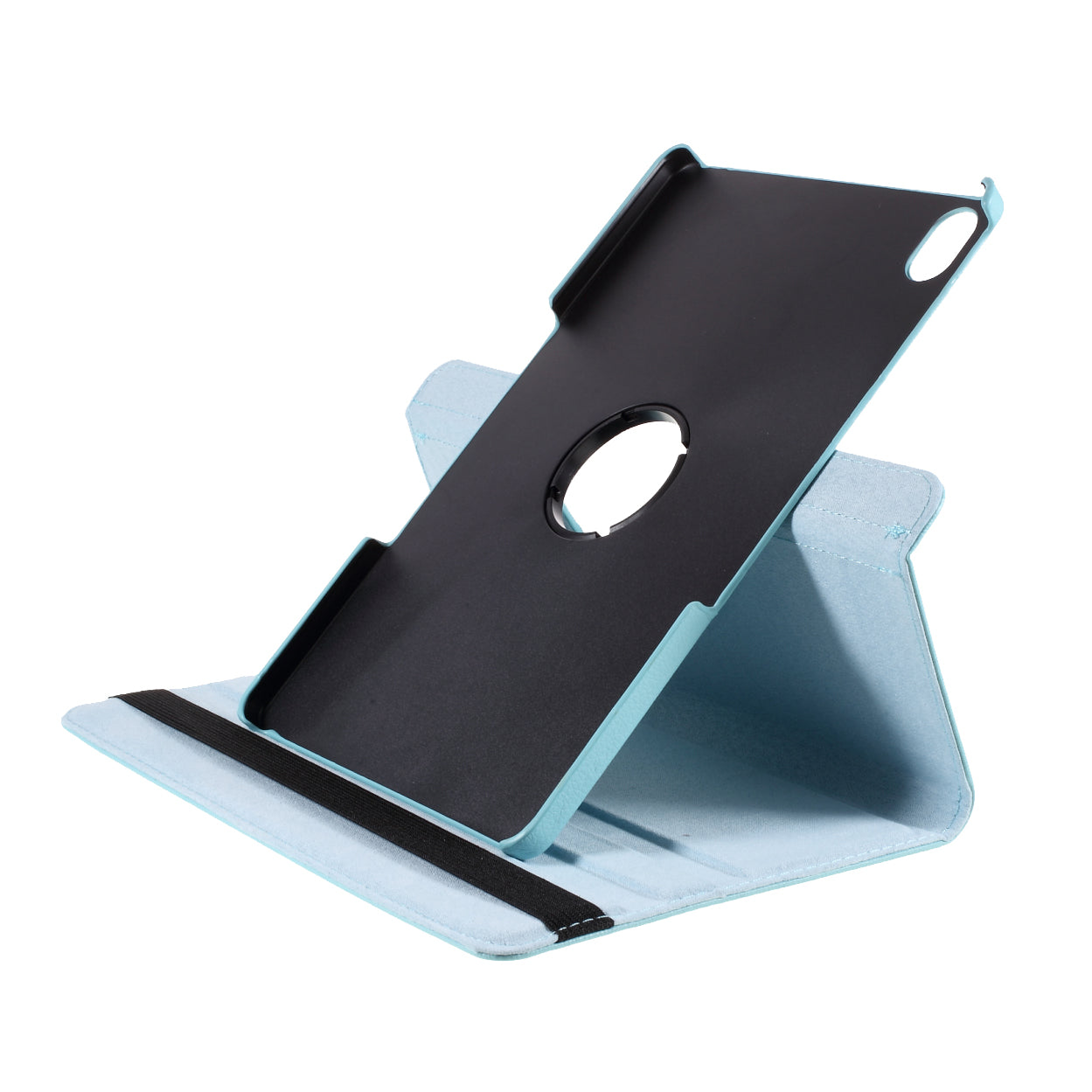 360 Degrees Rotating Stand Leather Case for Lenovo Tab P11 / P11 5G 11 inch TB-J606F / J606X- Black