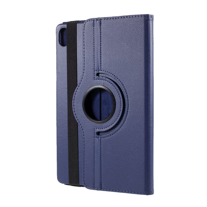 360 Degrees Rotating Stand Leather Case for Lenovo Tab P11 / P11 5G 11 inch TB-J606F / J606X- Black