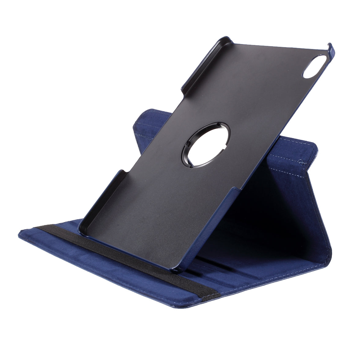 360 Degrees Rotating Stand Leather Case for Lenovo Tab P11 / P11 5G 11 inch TB-J606F / J606X- Black