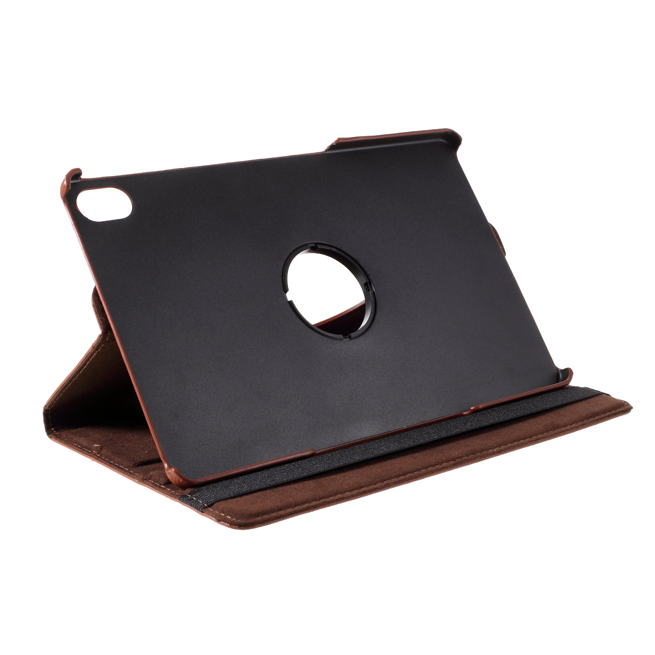 360 Degrees Rotating Stand Leather Case for Lenovo Tab P11 / P11 5G 11 inch TB-J606F / J606X- Black