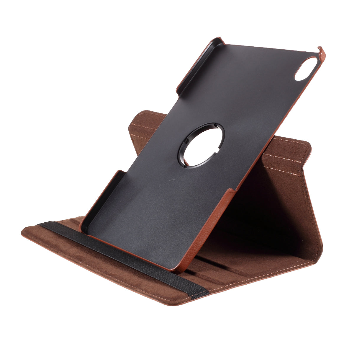 360 Degrees Rotating Stand Leather Case for Lenovo Tab P11 / P11 5G 11 inch TB-J606F / J606X- Black