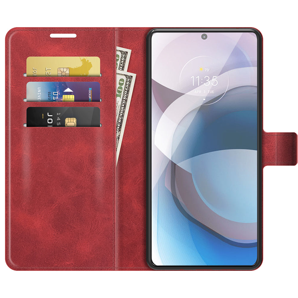 Wallet Design Stand Leather Phone Case Shell for Motorola One 5G Ace