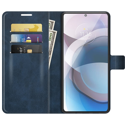 Wallet Design Stand Leather Phone Case Shell for Motorola One 5G Ace