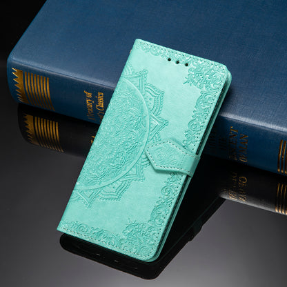 Embossed Mandala Flower Wallet Leather Stand Shell for Motorola Moto G30