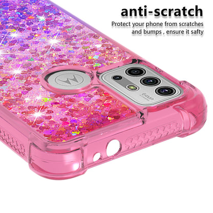 Shockproof Gradient Glitter Sequins Quicksand TPU Phone Case for Motorola Moto G30/G20 / G10