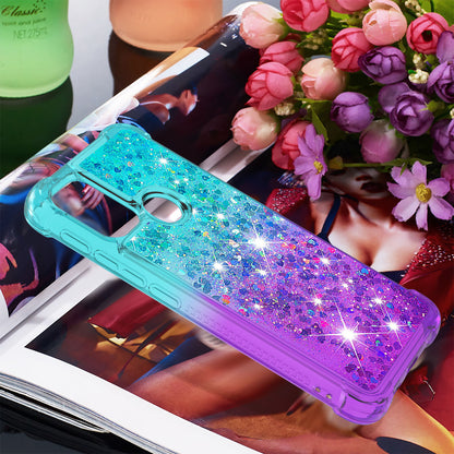 Shockproof Gradient Glitter Sequins Quicksand TPU Phone Case for Motorola Moto G30/G20 / G10