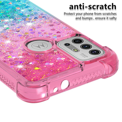 Shockproof Gradient Glitter Sequins Quicksand TPU Phone Case for Motorola Moto G30/G20 / G10