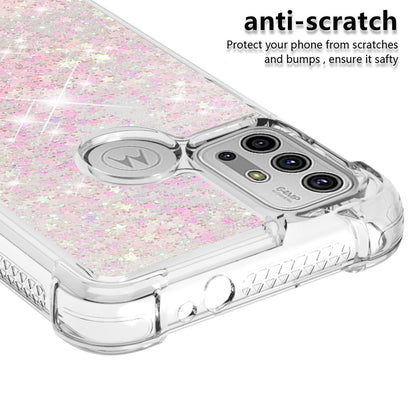 Moving Shiny Quicksand Glitter Reinforced Corners TPU Shell Cover for Motorola Moto G30/G20 /G10