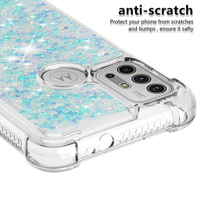 Moving Shiny Quicksand Glitter Reinforced Corners TPU Shell Cover for Motorola Moto G30/G20 /G10