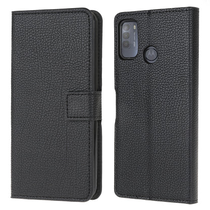 Litchi Texture Wallet Design Leather Protective Case for Motorola Moto G50