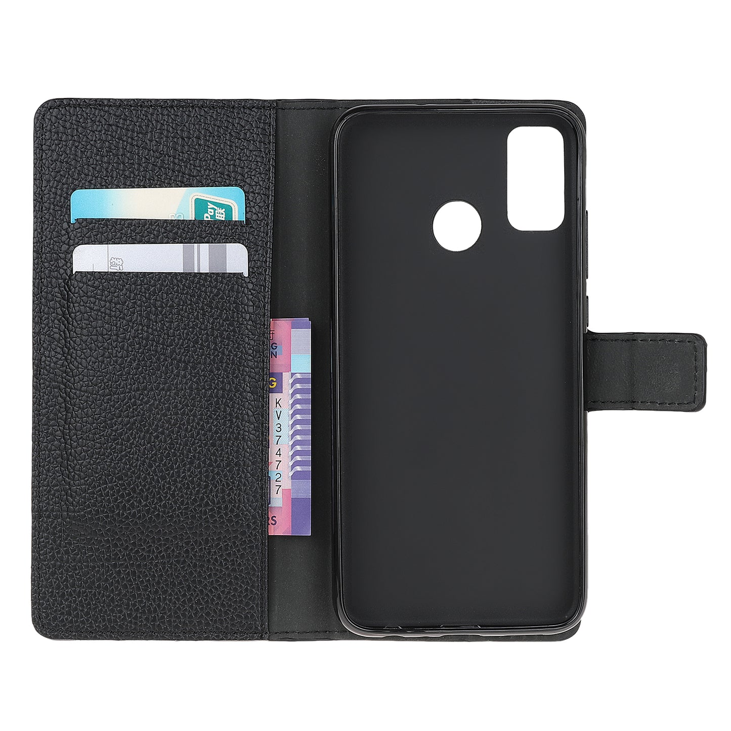 Litchi Texture Wallet Design Leather Protective Case for Motorola Moto G50