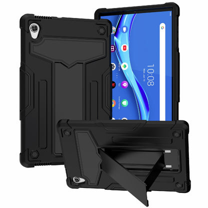 Foldable T-shaped Kickstand PC Silicone Shock-Proof Protector Cover for Lenovo Tab M10 HD Gen 2