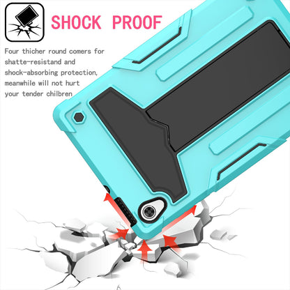 Foldable T-shaped Kickstand PC Silicone Shock-Proof Protector Cover for Lenovo Tab M10 HD Gen 2