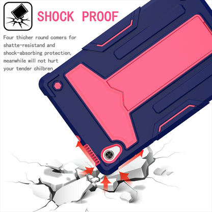 Foldable T-shaped Kickstand PC Silicone Shock-Proof Protector Cover for Lenovo Tab M10 HD Gen 2