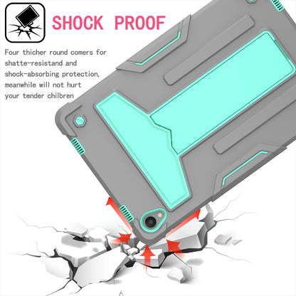 Foldable T-shaped Kickstand Shock-Proof PC Silicone Protector Cover for Lenovo Tab P11 / P11 5G 11 inch TB-J606F / J606X