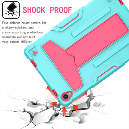 Foldable T-shaped Kickstand Shock-Proof PC Silicone Protector Cover for Lenovo Tab P11 / P11 5G 11 inch TB-J606F / J606X