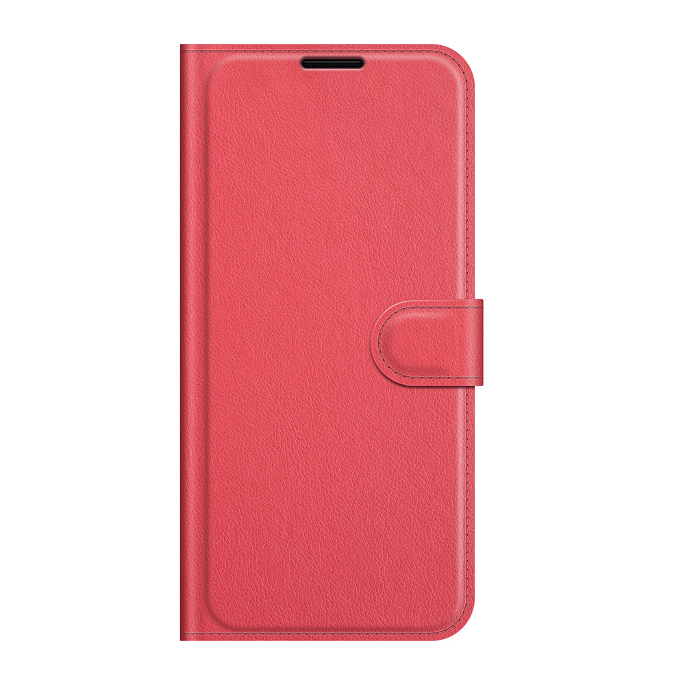 Litchi Texture Folio Flip Wallet Leather Phone Case with Stand for Motorola Moto G10/G30/G20