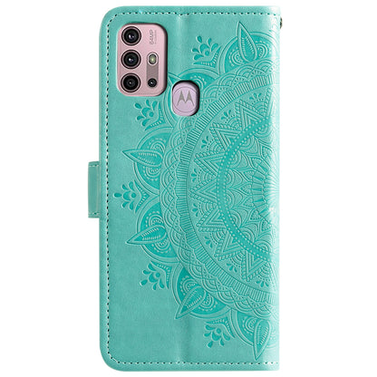 Imprinted Mandala Flower Wallet Leather Case for Motorola Moto G30/G20/G10