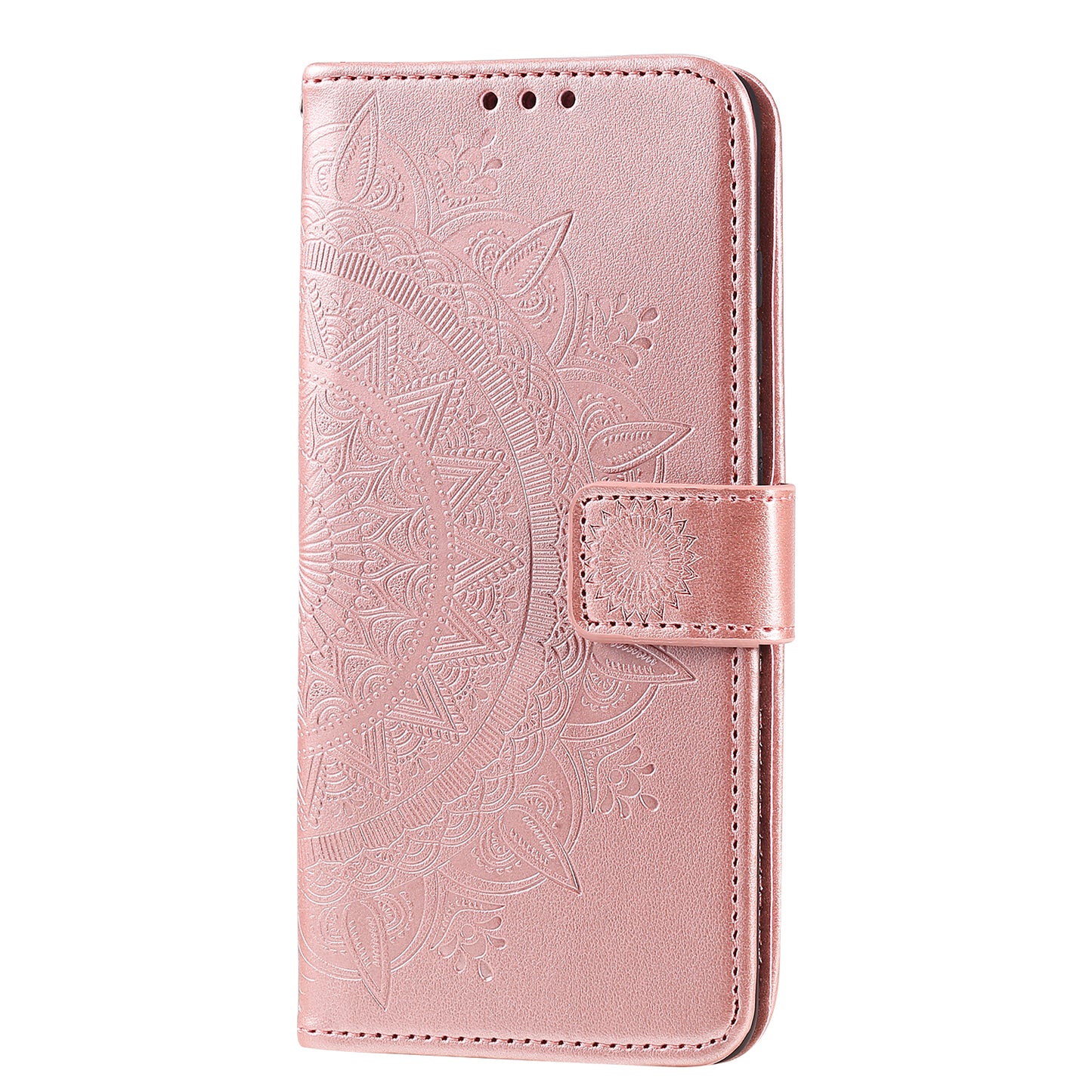 Imprinted Mandala Flower Wallet Leather Case for Motorola Moto G30/G20/G10