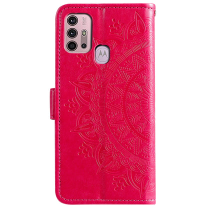 Imprinted Mandala Flower Wallet Leather Case for Motorola Moto G30/G20/G10