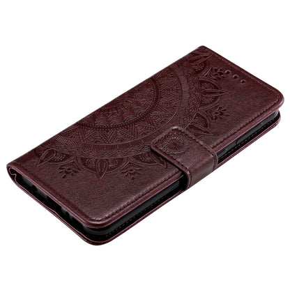 Imprinted Mandala Flower Wallet Leather Case for Motorola Moto G30/G20/G10