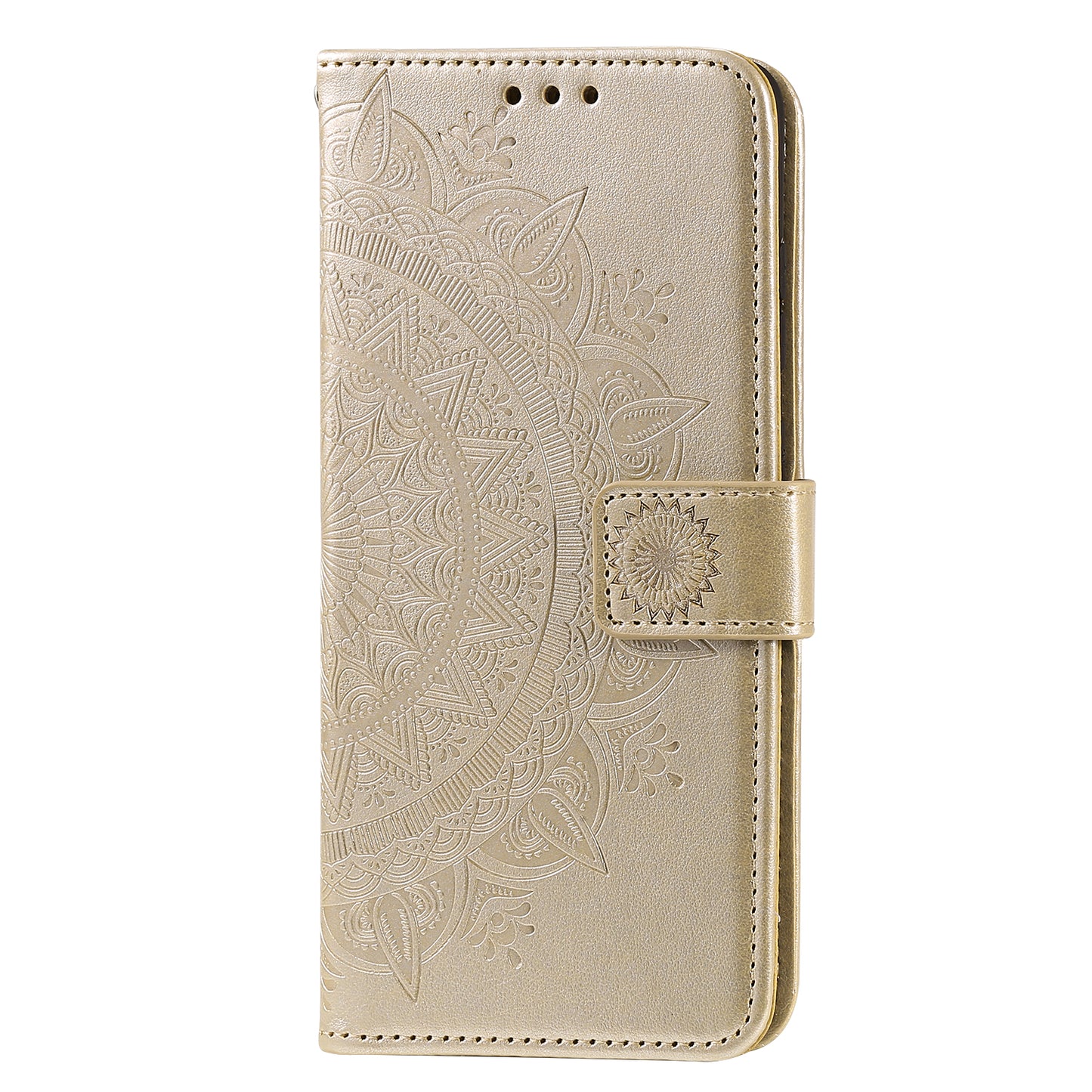 Imprinted Mandala Flower Wallet Leather Case for Motorola Moto G30/G20/G10