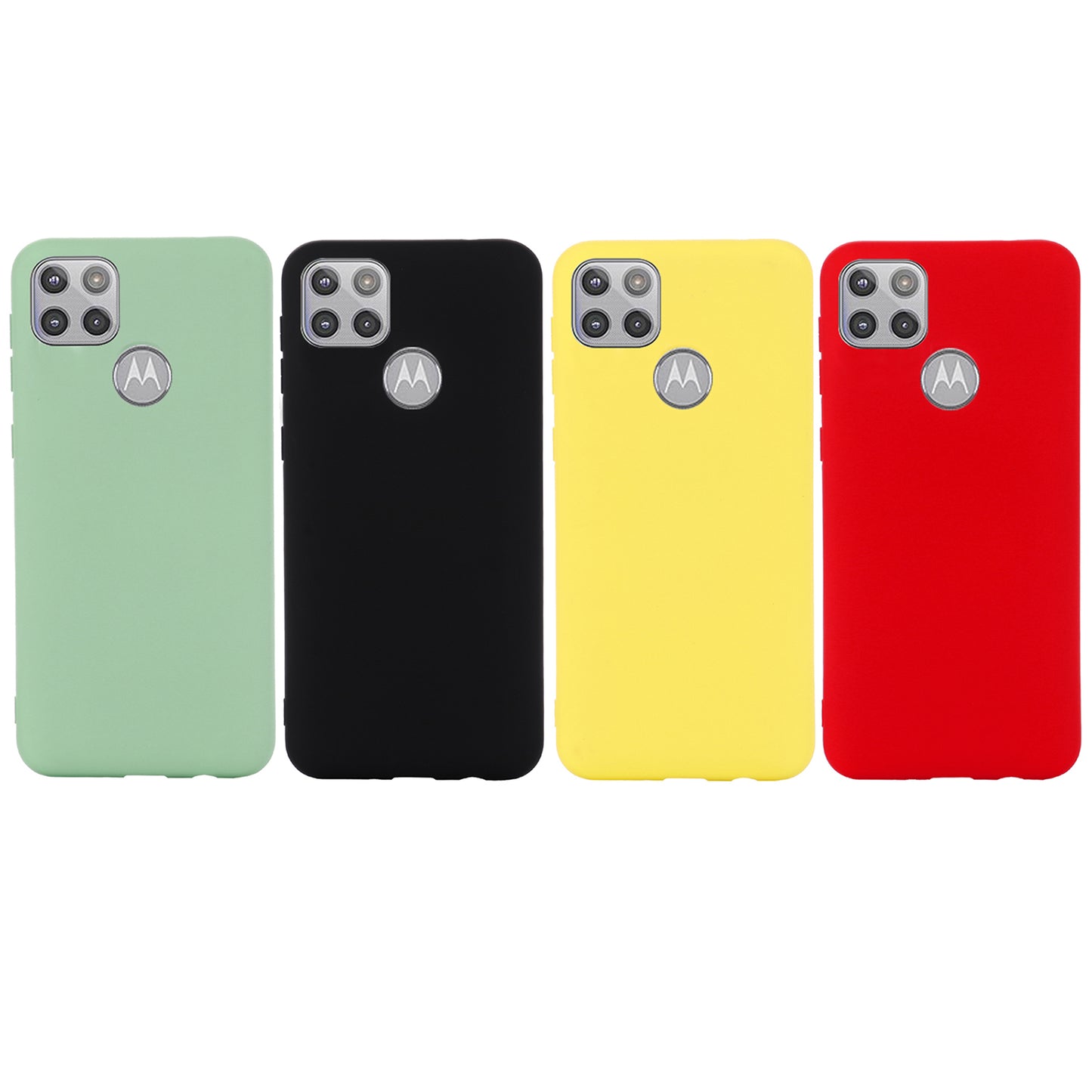 Liquid Silicone Soft Cover Case with Handy Strap for Motorola Moto G 5G