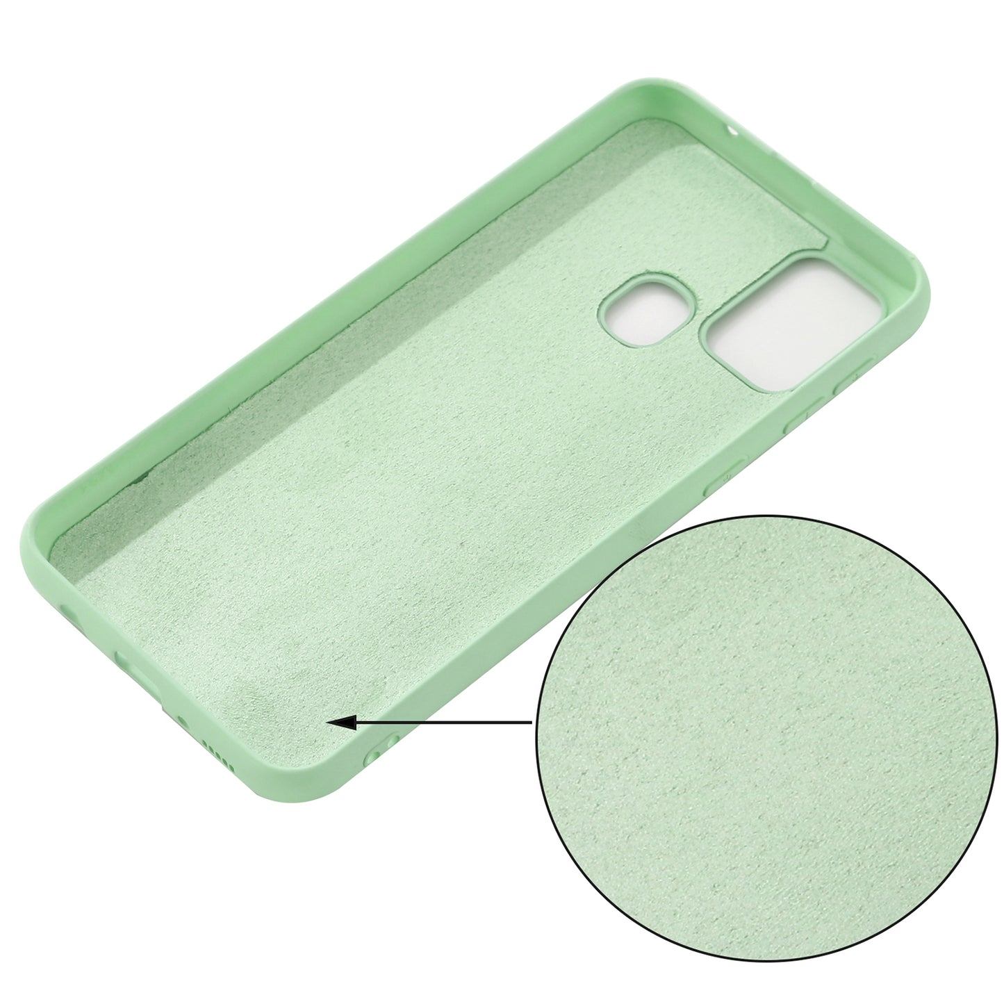 Liquid Silicone Soft Cover Case with Handy Strap for Motorola Moto G 5G