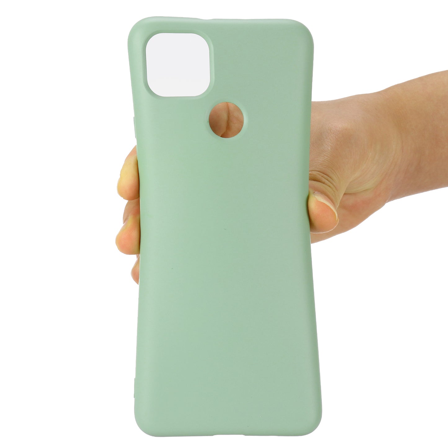 Liquid Silicone Soft Cover Case with Handy Strap for Motorola Moto G 5G