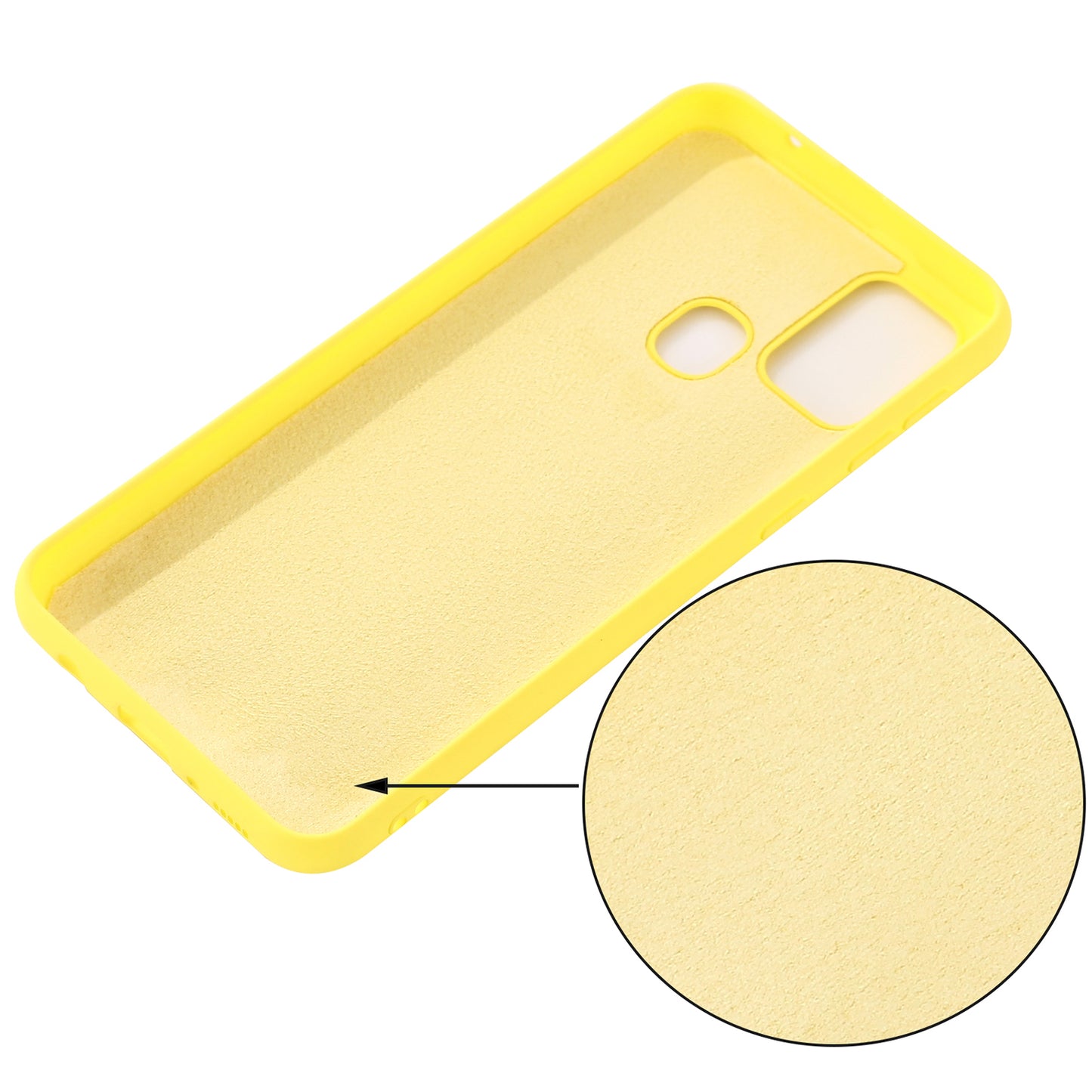 Liquid Silicone Soft Cover Case with Handy Strap for Motorola Moto G 5G