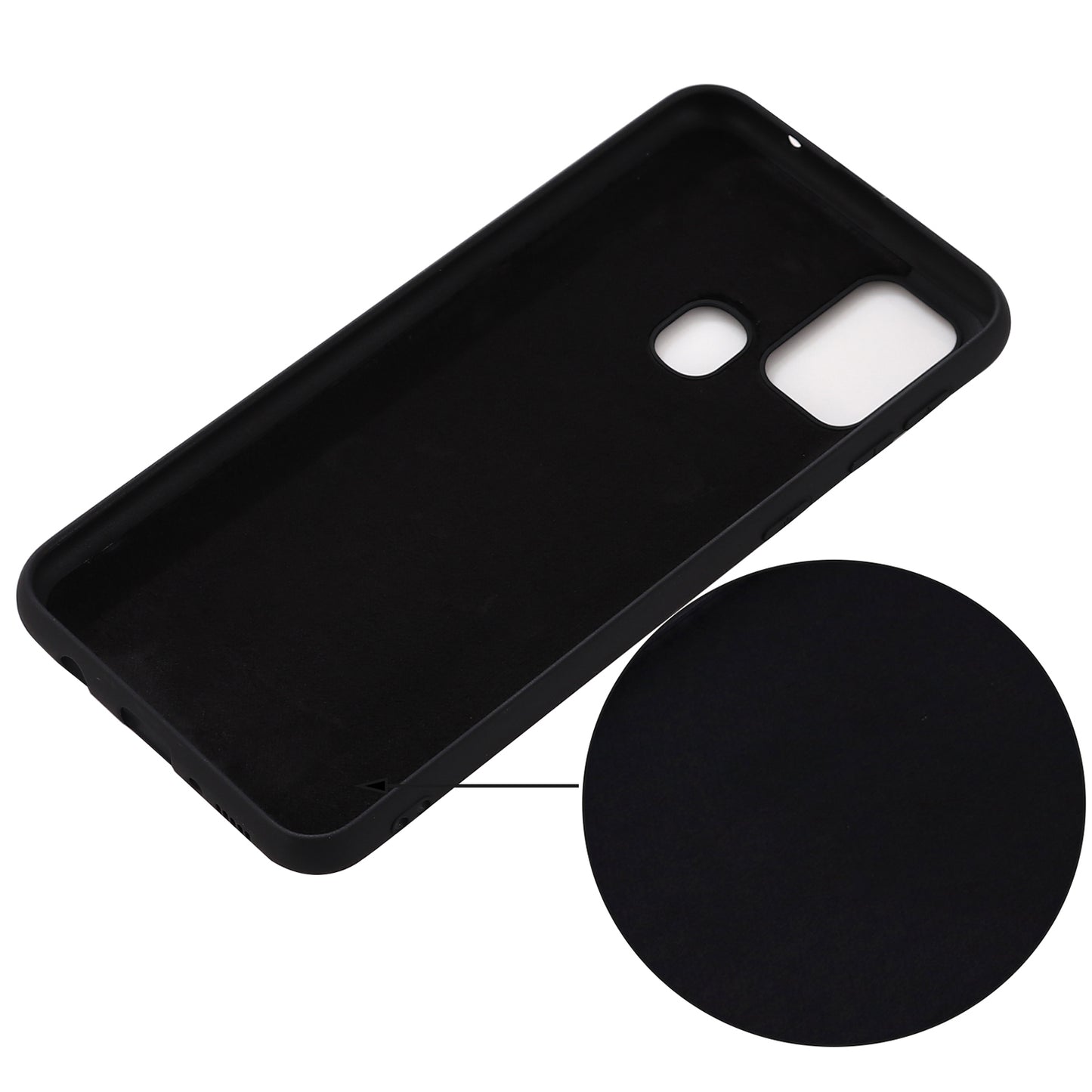 Liquid Silicone Soft Cover Case with Handy Strap for Motorola Moto G 5G