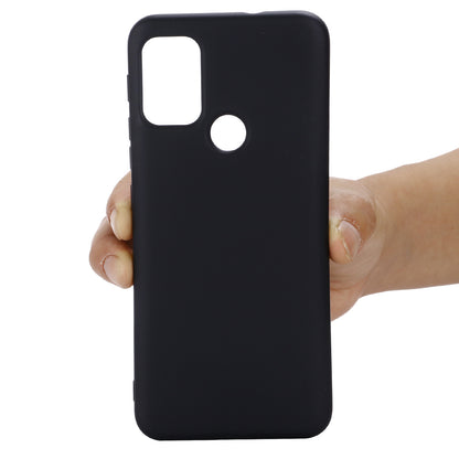 Liquid Silicone Soft Cover Case with Handy Strap for Motorola Moto G30/G20 / G10