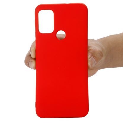 Liquid Silicone Soft Cover Case with Handy Strap for Motorola Moto G30/G20 / G10