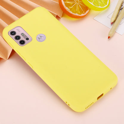 Liquid Silicone Soft Cover Case with Handy Strap for Motorola Moto G30/G20 / G10