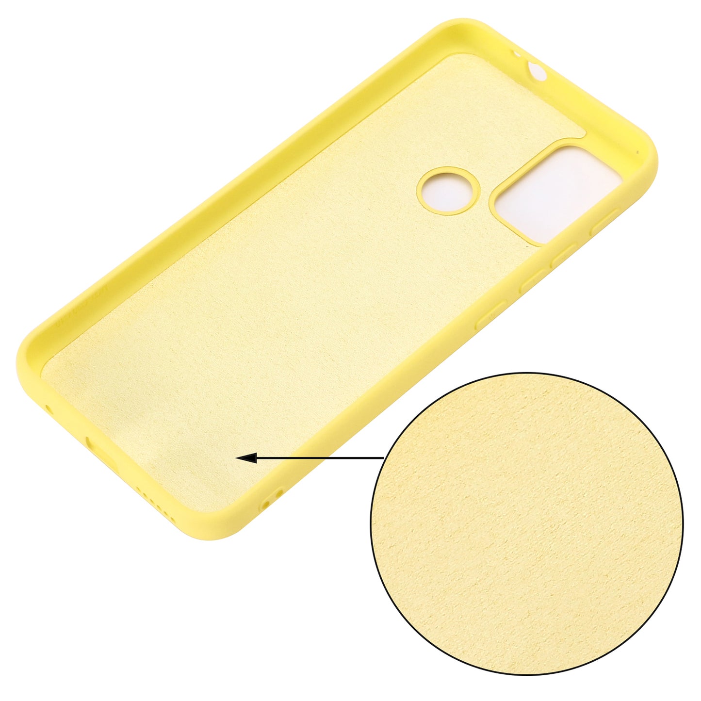 Liquid Silicone Soft Cover Case with Handy Strap for Motorola Moto G30/G20 / G10