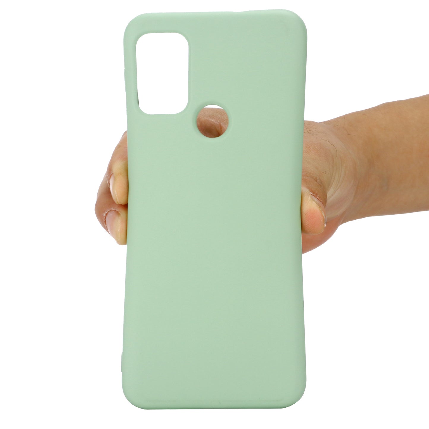 Liquid Silicone Soft Cover Case with Handy Strap for Motorola Moto G30/G20 / G10