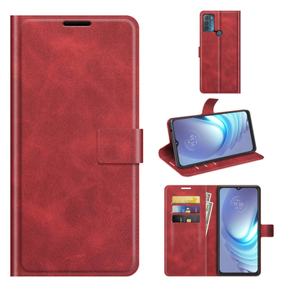 For Motorola Moto G50 Magnetic Clasp Leather Mobile Phone Case Wallet Stand Cover