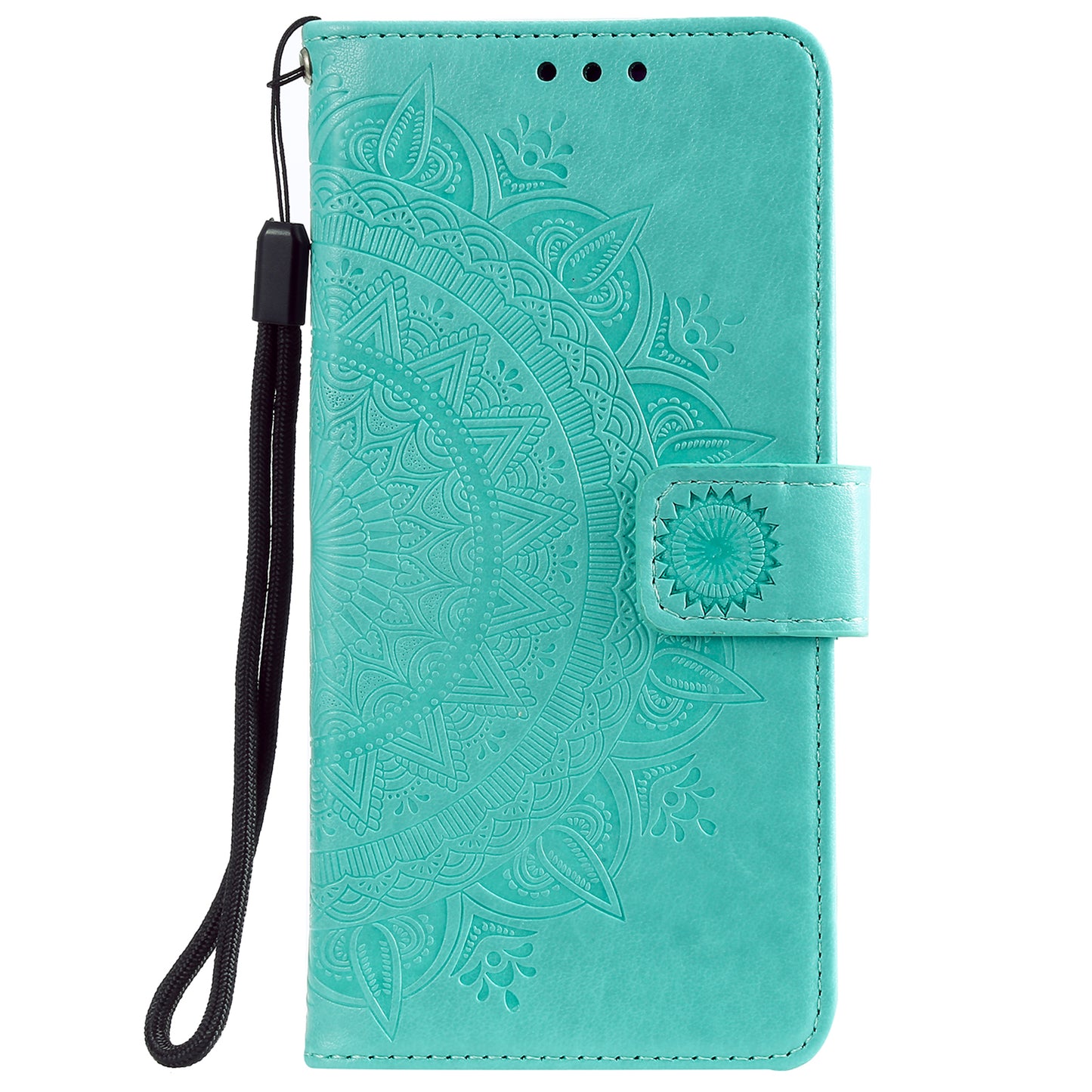 Imprinted Mandala Flower Design Wallet Leather Case for Motorola Moto E7 Power/Moto E7i Power