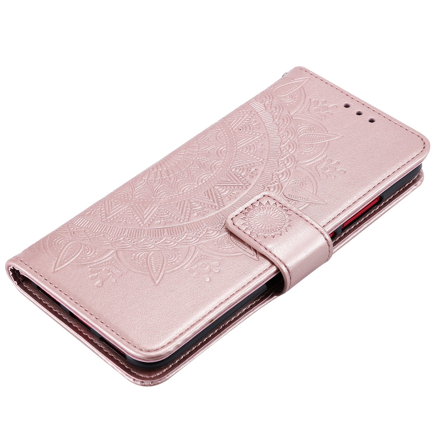 Imprinted Mandala Flower Design Wallet Leather Case for Motorola Moto E7 Power/Moto E7i Power