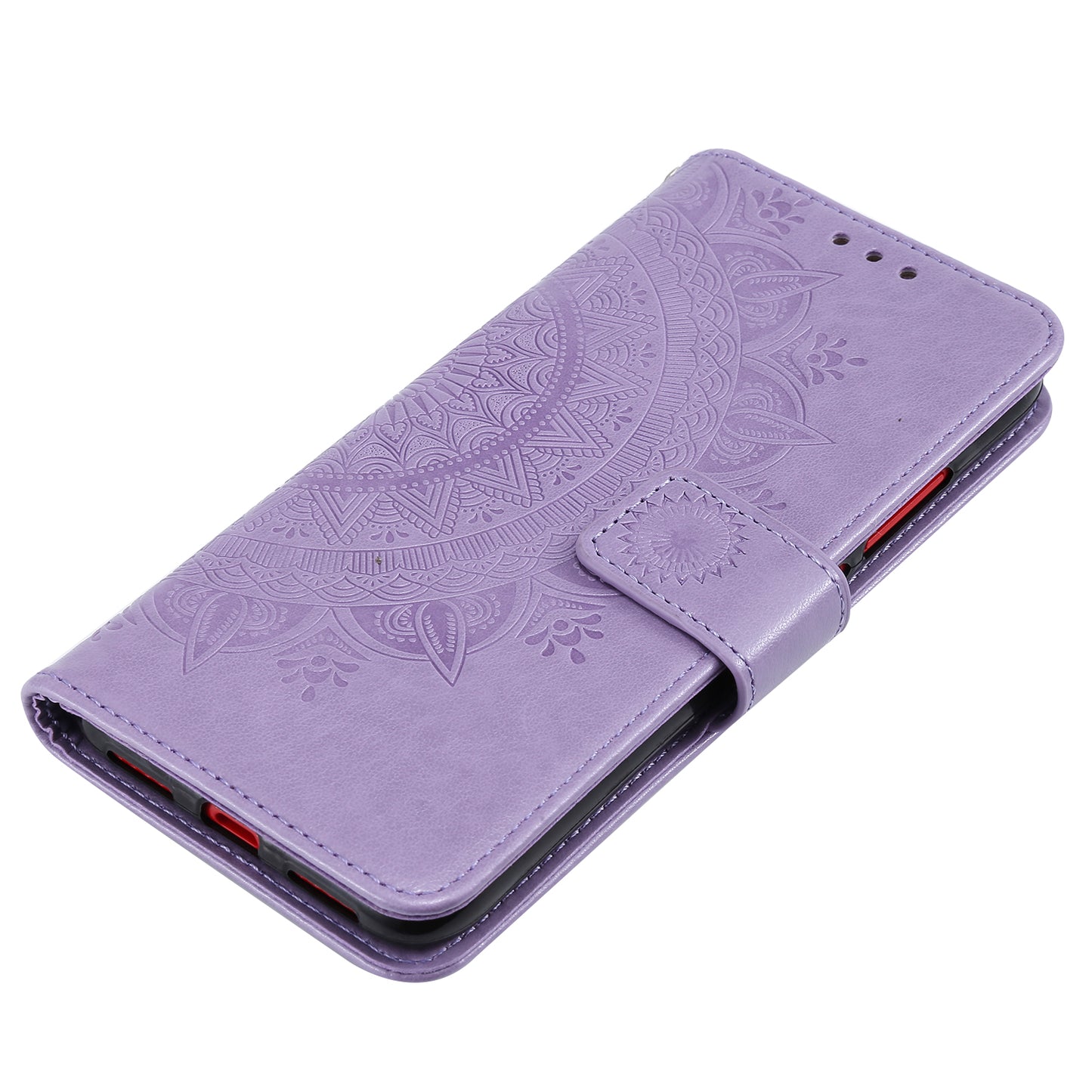 Imprinted Mandala Flower Design Wallet Leather Case for Motorola Moto E7 Power/Moto E7i Power