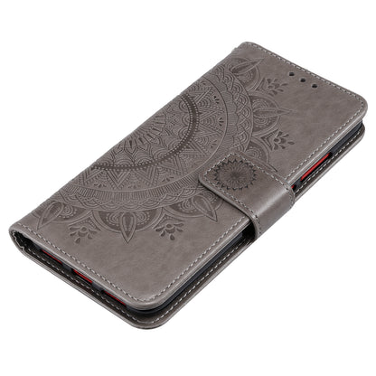 Imprinted Mandala Flower Design Wallet Leather Case for Motorola Moto E7 Power/Moto E7i Power