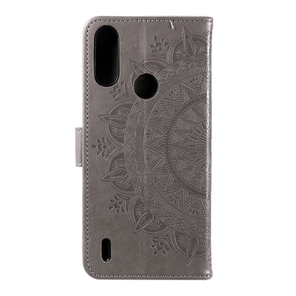 Imprinted Mandala Flower Design Wallet Leather Case for Motorola Moto E7 Power/Moto E7i Power