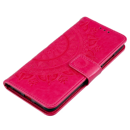 Imprinted Mandala Flower Design Wallet Leather Case for Motorola Moto E7 Power/Moto E7i Power