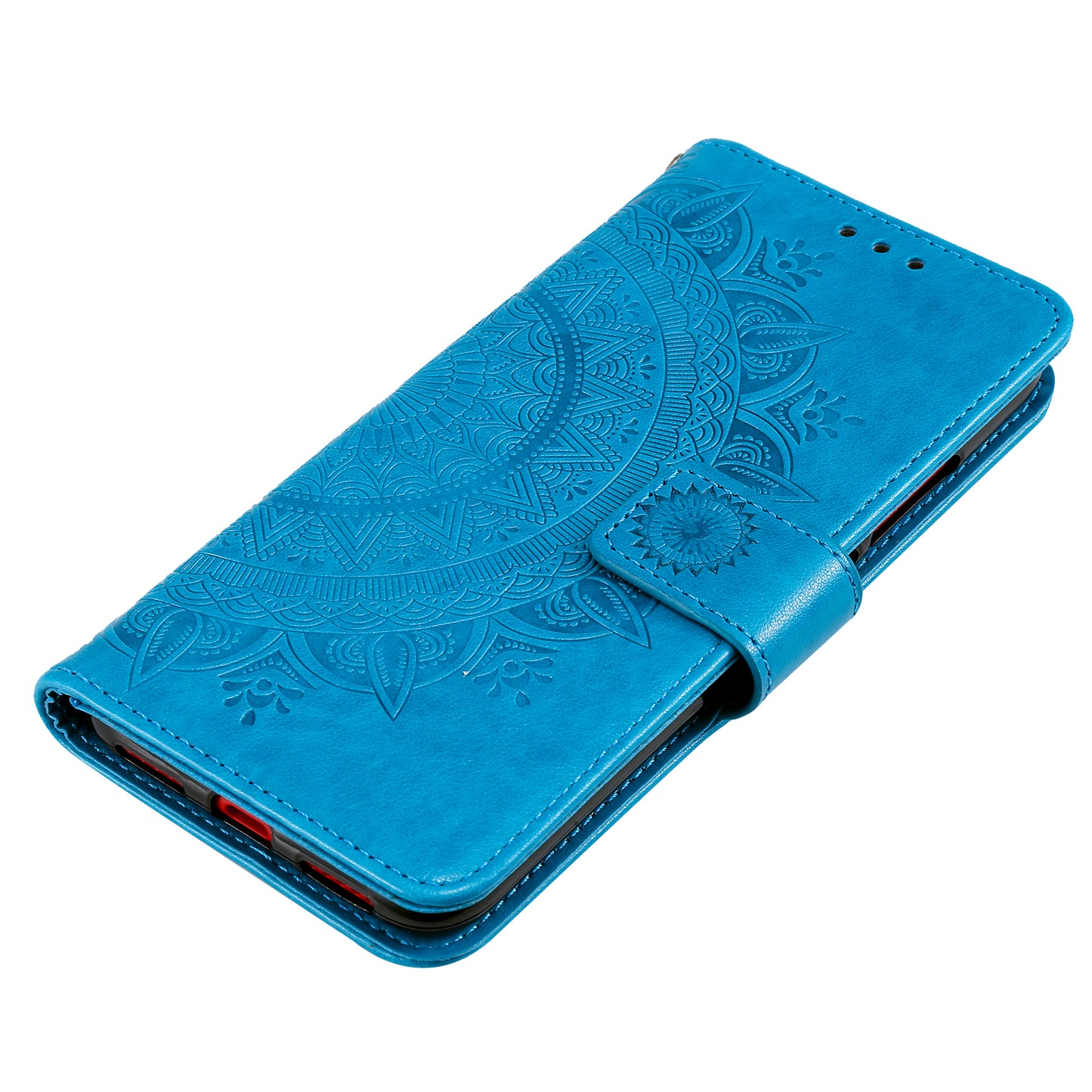 Imprinted Mandala Flower Design Wallet Leather Case for Motorola Moto E7 Power/Moto E7i Power