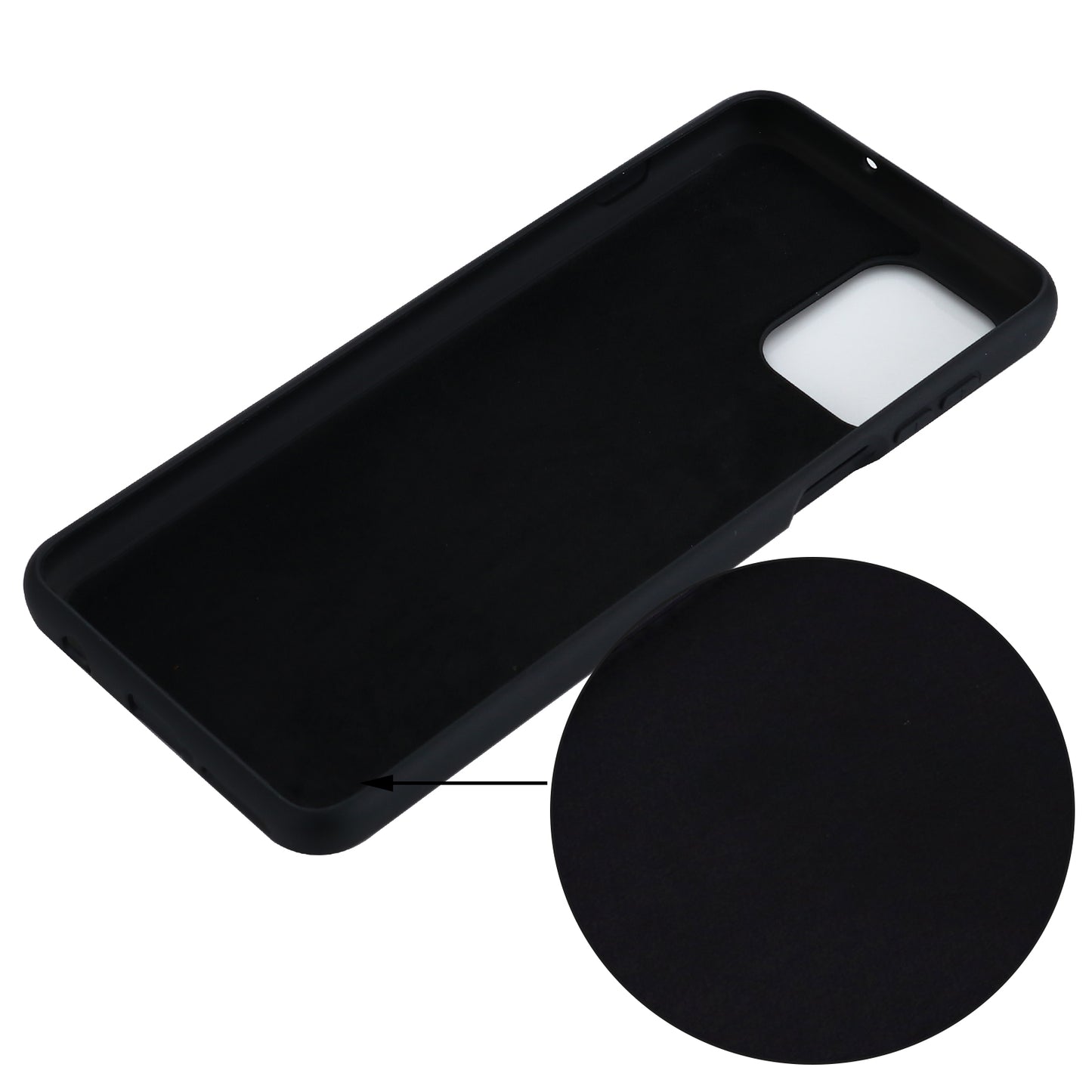 Soft Liquid Silicone Protector Back Case with Handy Strap for Motorola Edge S / Moto G100